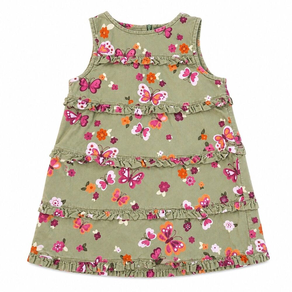 Gymboree Butterfly Girl Corduroy Jumper Dress 2T Fall Jumper